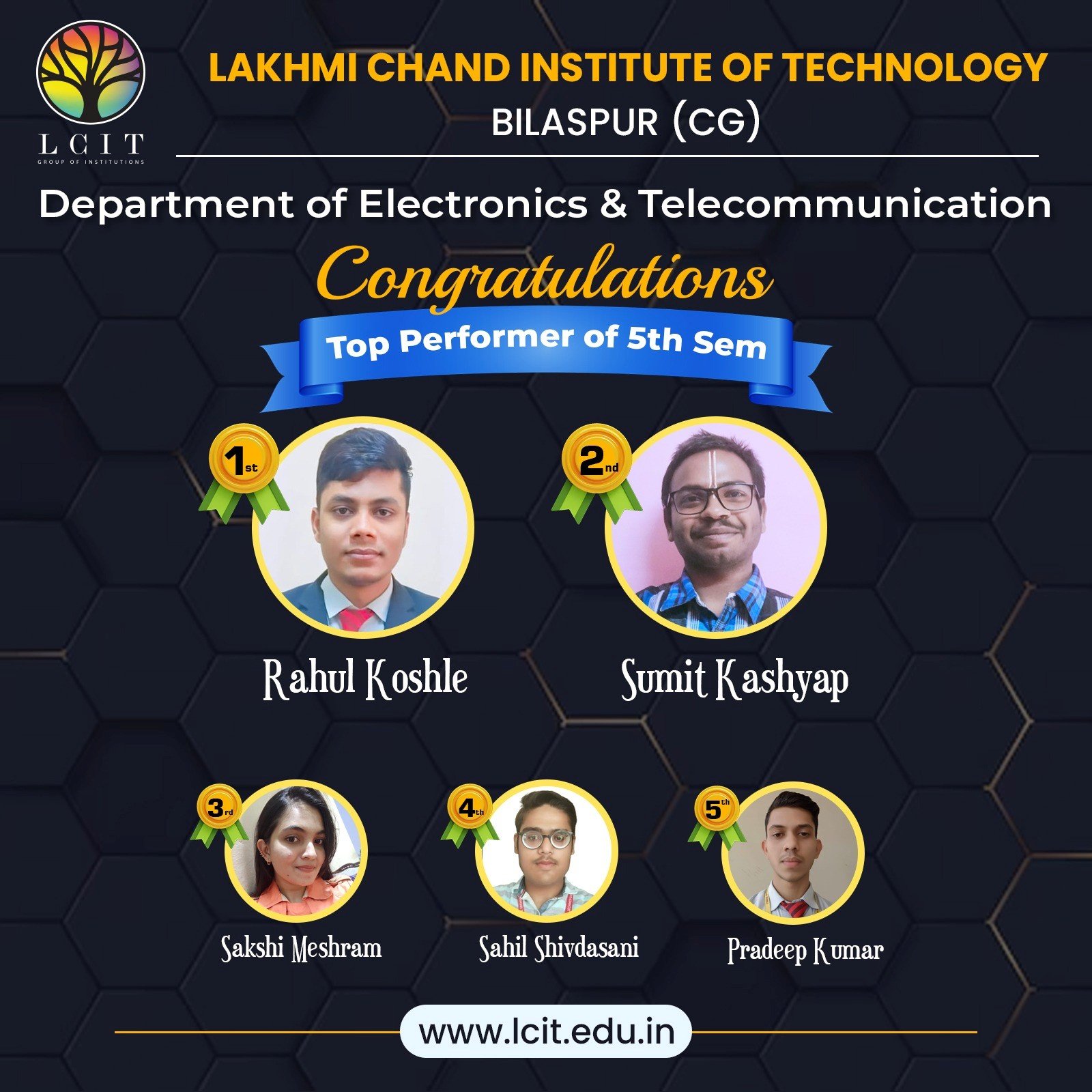 top performer 5th semester